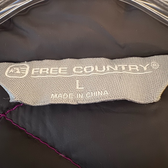 Free Country Women's Purple Quilted Jacket - Picture 5 of 6